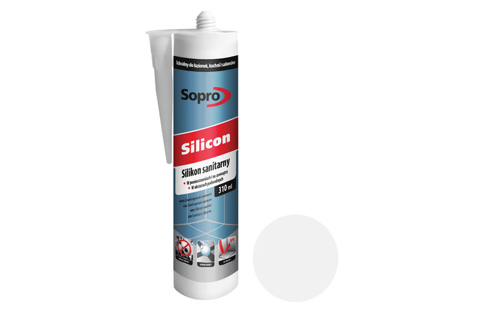 Силікон Sopro Silicon 050 білий №10 (310 мл) - Зображення 166570-4f421.jpg