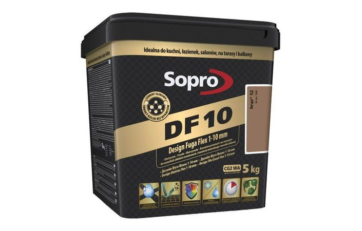Затирка для швов Sopro DF 10 1066 коричневая №52 (5 кг) - Зображення 166583-865d5.jpg
