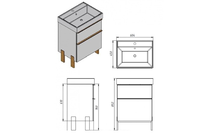 Шкафчик с умывальником Manhattan Mh-60 серый Juventa - Зображення 166934083-36394.jpg