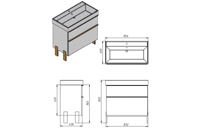 Шафка з умивальником Manhattan Mh-85 білий Juventa - Зображення 166934090-f715a.jpg