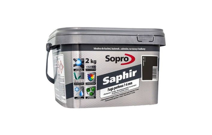 Затирка для швів Sopro Saphir 9524 чорна №90 (2 кг) - Зображення 168051-686b3.jpg