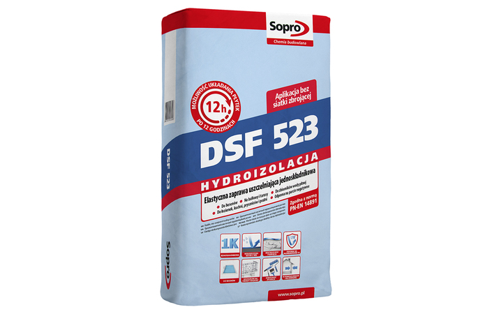Гидроизоляционная смесь Sopro DSF 523 (20 кг) - Зображення 170115-64073.jpg