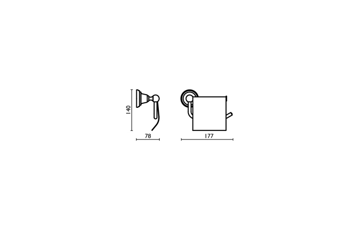 Тримач для туалетного паперу Canova (CA23651), Bagno&Associati - Зображення 170916-11f9a.jpg