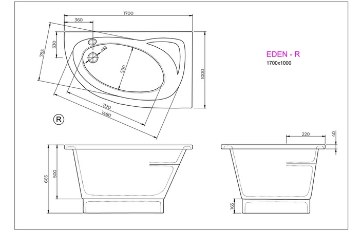 Ванна EDEN R 170x100 White StudioStone - Зображення 171989636-5a7c3.jpg