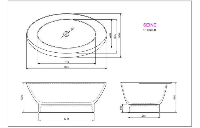 Ванна SEINE 181x99 White StudioStone - Зображення 171990371-62601.jpg
