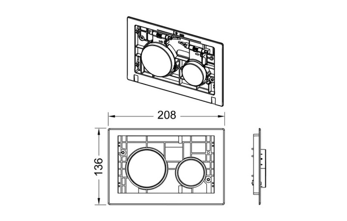 Кнопка зливу TECEloop без панелі 9240618 білий matt TECE - Зображення 172090449-11bbe.jpg