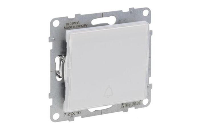 Вимикач 1-клавішний кнопковий з тримачем етикети 6А Suno Білий 721110 Legrand - Зображення 172560445-376bc.jpg