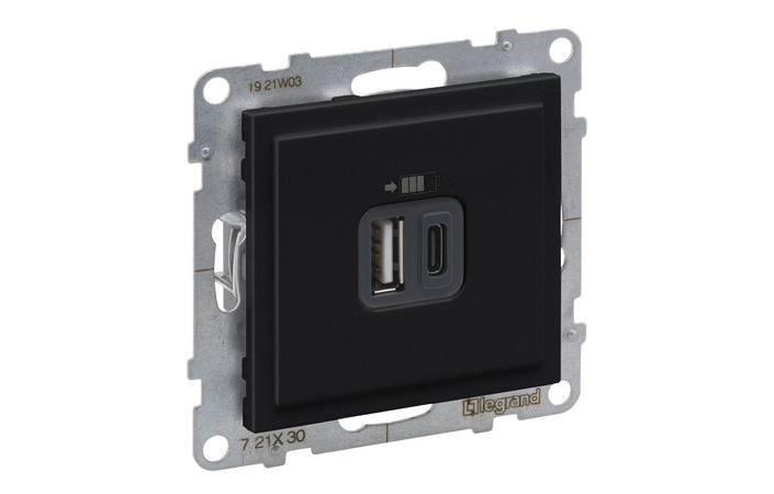 Розетка USB Тип А+C 12Вт+15Вт 5В Suno 721430 Legrand - Зображення 172630131-70af0.jpg