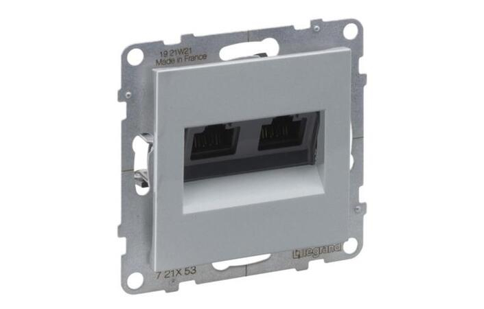 Розетка информационная двойная RJ45 CAT6 UTP Suno 721353 Legrand - Зображення 172630167-83233.jpg