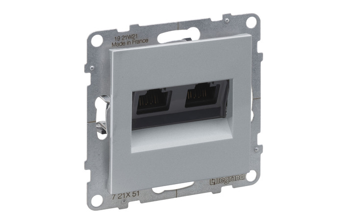 Розетка информационная двойная RJ45 CAT5E UTP Suno 721351 Legrand - Зображення 172630169-73896.jpg