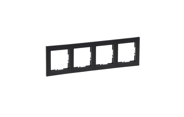 Рамка 4-місна Suno Чорний паттерн 721574 Legrand - Зображення 172630214-9f85a.jpg
