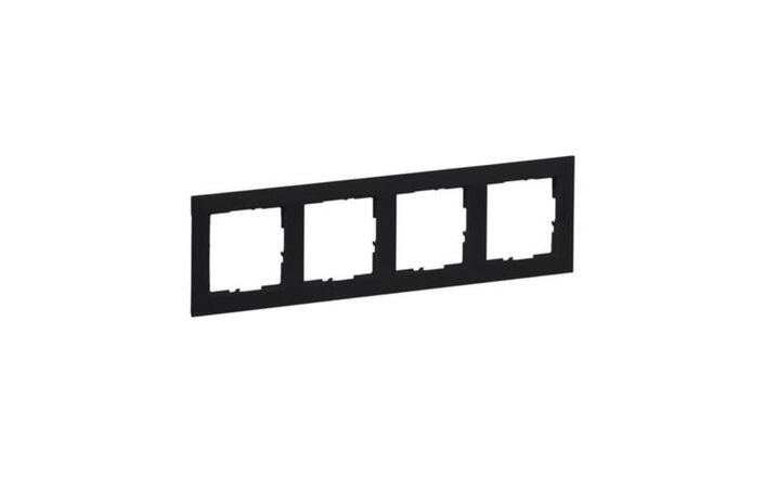 Рамка 4-местная Suno Черный 721524 Legrand - Зображення 172630215-5a14b.jpg
