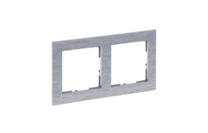 Рамка 2-місна Suno Фактурний Алюміній 721562 Legrand - Зображення 172630238-2d957.jpg