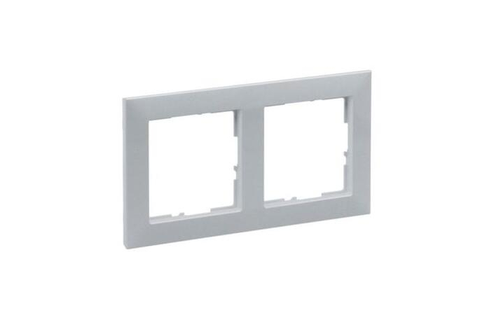 Рамка 2-місна Suno Алюміній 721512 Legrand - Зображення 172630244-8a399.jpg