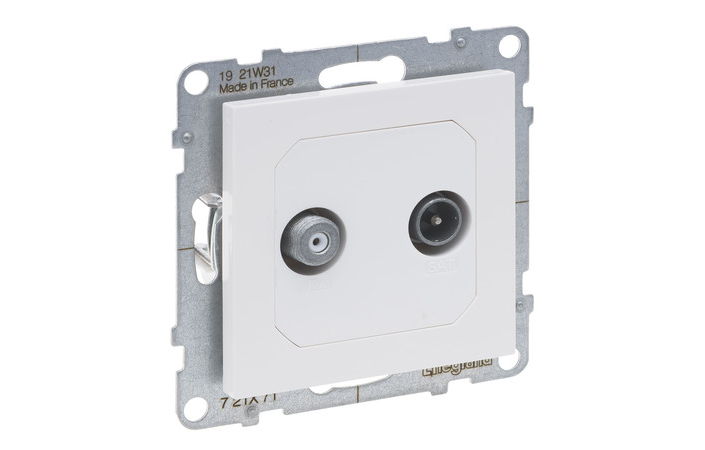 Розетка TV-Sat зірка на 2 кабеля Suno 721171 Legrand - Зображення 172630251-71fd1.jpg