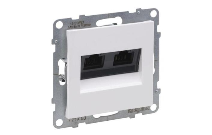 Розетка информационная двойная RJ45 CAT6 UTP Suno 721153 Legrand - Зображення 172630260-c0a25.jpg