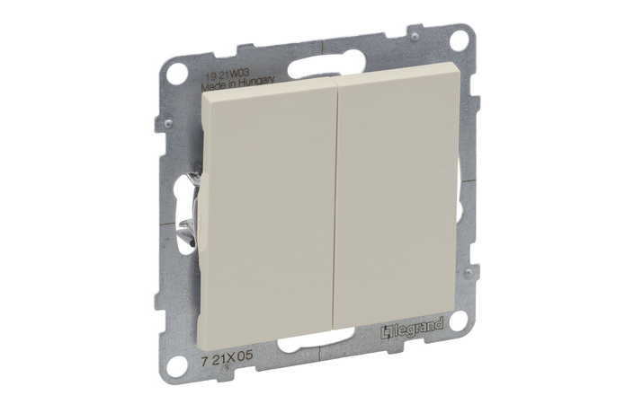Вимикач 2-клавішний автоматичні клеми 10А Suno Слонова кістка 721205 Legrand - Зображення 172630270-4c2a8.jpg