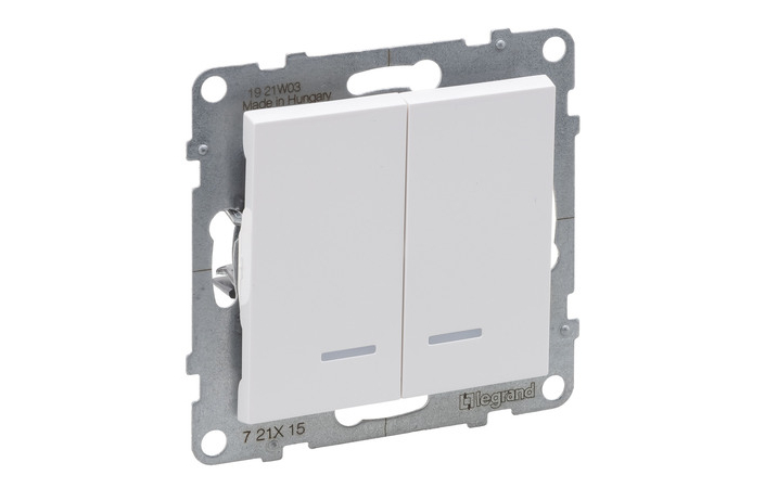 Вимикач 2-клавішний автоматичні клеми 10А Suno Білий 721115 Legrand - Зображення 172630280-bb5f8.jpg