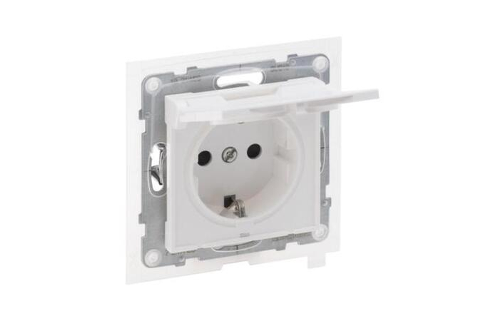 Розетка силовая с крышкой 2К+С 16А 250В автоматические клеммы Suno 721123 Legrand - Зображення 172630289-62585.jpg