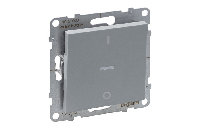 Вимикач 1-клавішний двополюсний 10А Suno Алюміній 721312 Legrand - Зображення 172630307-2b5ab.jpg