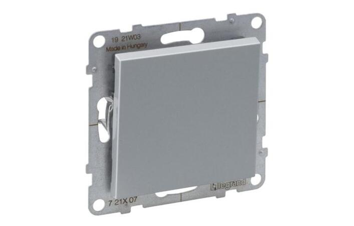 Переключатель 1-клавишный перекрестный 10А винтовые клеммы Suno Алюминий 721307 Legrand - Зображення 172630312-34f38.jpg