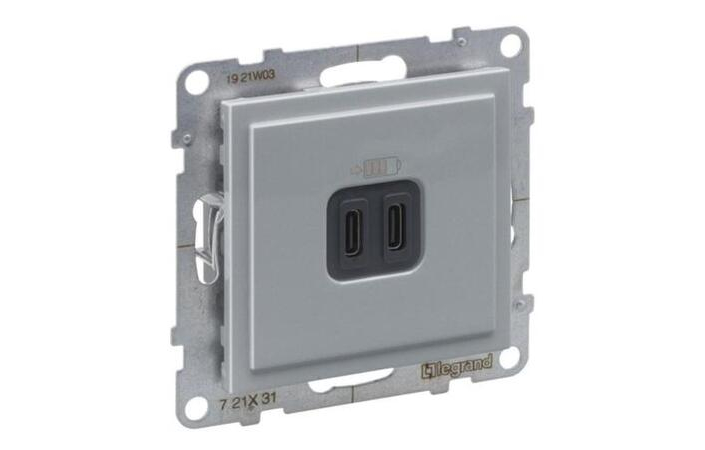 Розетка USB Тип С+C 15 Вт 5В Suno 721331 Legrand - Зображення 172630327-cada4.jpg