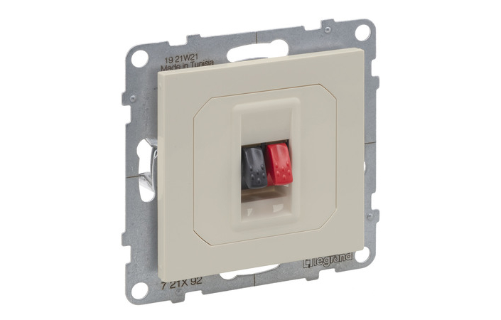 Розетка аудіо для колонок Suno Слонова кістка 721292 Legrand - Зображення 172630334-3160c.jpg