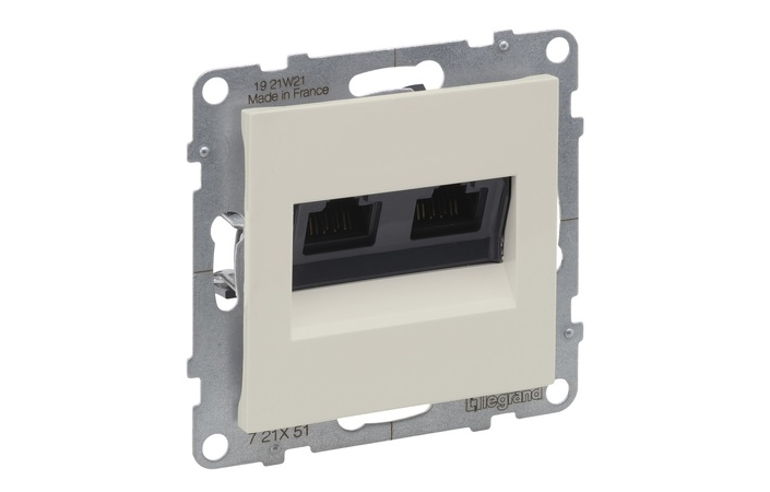 Розетка информационная двойная RJ45 CAT5E UTP Suno 721251 Legrand - Зображення 172630364-9f5a4.jpg