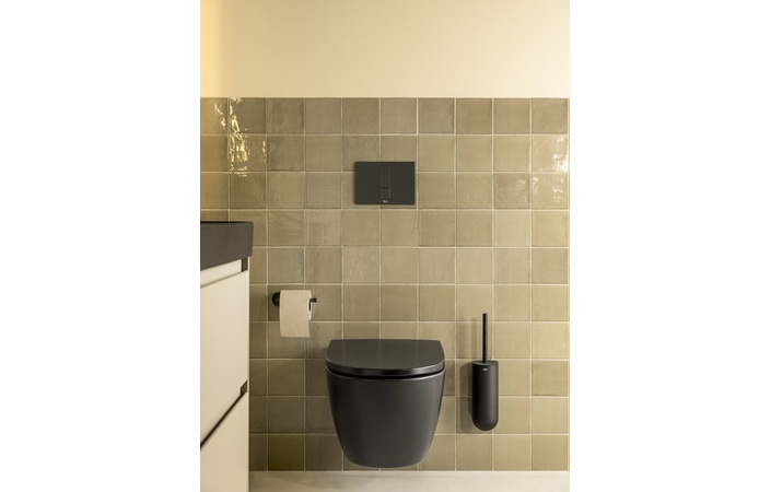 Комплект унітаз підвісний з кришкою soft-close Ona Rimless Black matt A346687080+A801E12081 Roca - Зображення 173738027-3f489.jpg