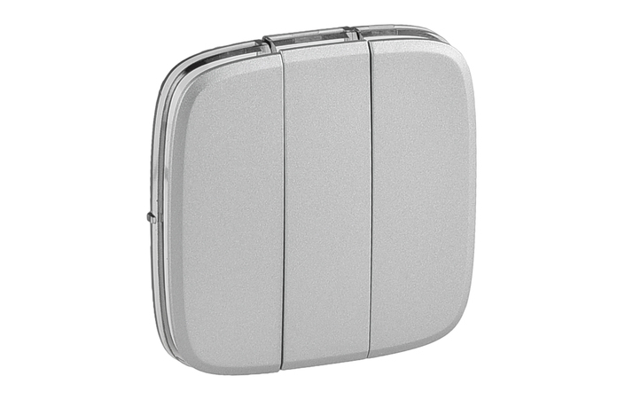 Клавіша вимикача 3-клавішного Valena Allure Алюміній 755037 Legrand - Зображення 173976436-b2f63.jpg