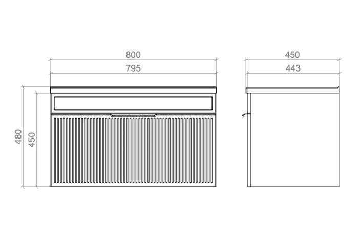 Шкафчик с умывальником Родео 80 Адель белый Mirater - Зображення 174339899-fa35c.jpg
