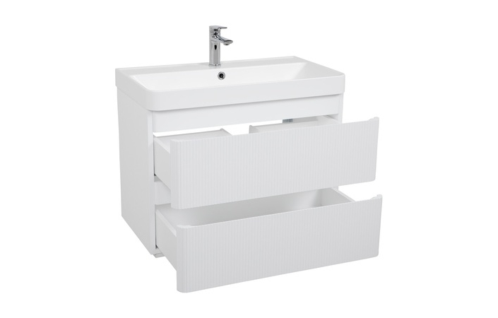Шафка з умивальником Акцент Люкс 75 Deep White matt Аква Родос - Зображення 175916287-20c3d.jpg