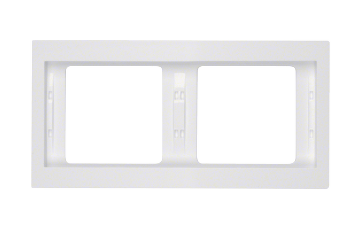 Рамка 2-місна Berker K1 Полярно-Білий горизонтальна 13637009 Hager - Зображення 176225343-7538c.png