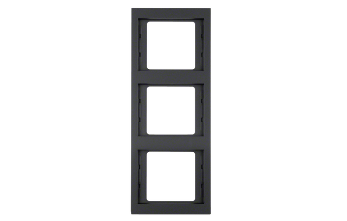 Рамка 3-местная Berker K1 Антрацит вертикальная 13337006 Hager - Зображення 176225344-9cd9b.png