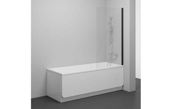 Шторка для ванны неподвижная одноэлементная NVS1-80 Transparent Black 7O840100Z1 RAVAK - Зображення 17685296-58504.jpg