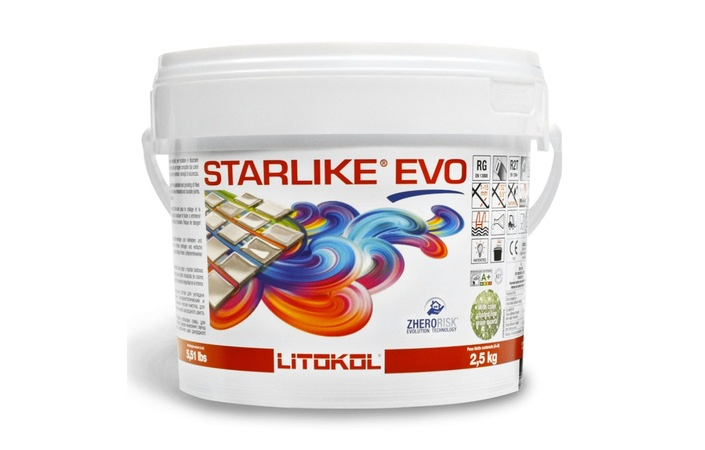 Затирка для швов Litokol Starlike Evo №105 Титановый (2,5 кг) - Зображення 1777534-19064.jpg