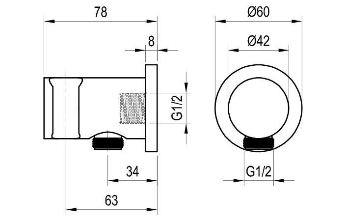 Подключение душевого шланга X07P206 RAVAK - Зображення 179041-cb5bd.jpg