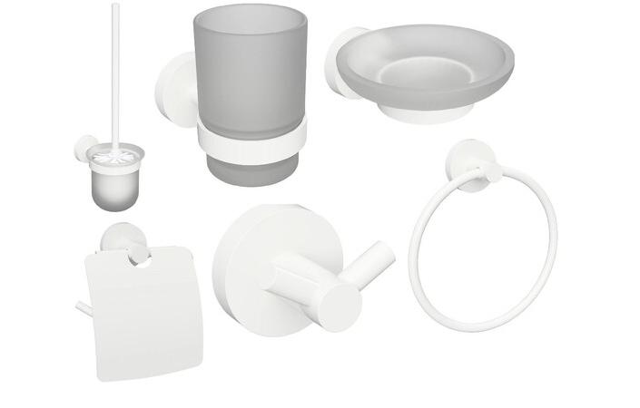Набір аксесуарів 6 в 1 White 204604 Bemeta - Зображення 180435946-25a81.jpg