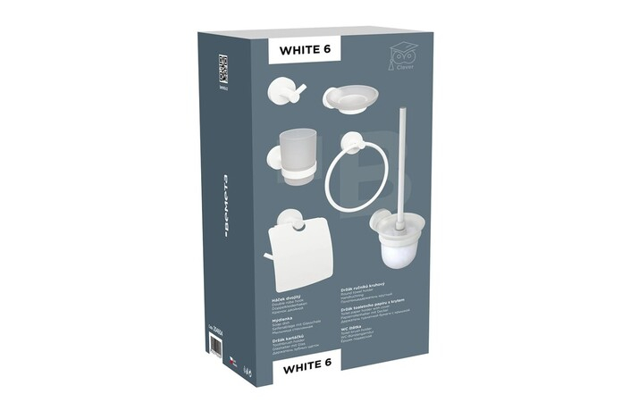 Набір аксесуарів 6 в 1 White 204604 Bemeta - Зображення 180435946-43b27.jpg