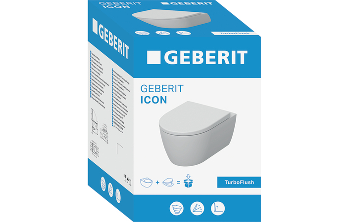 Унитаз подвесной с крышкой iCon TurboFlush 503.045.00.1 Geberit - Зображення 181280861-25673.jpg