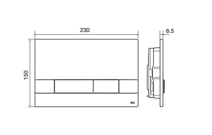Інсталяція Oli 80 з кнопкою Narrow Black Soft-touch 152942 OLI - Зображення 181280884-9e29c.jpg