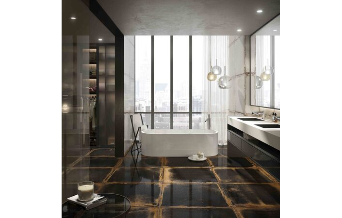 Плитка керамогранітна Lookback Black LAP 446,3x894,6 Land Porcelanico - Зображення 1816054-06b16.jpg