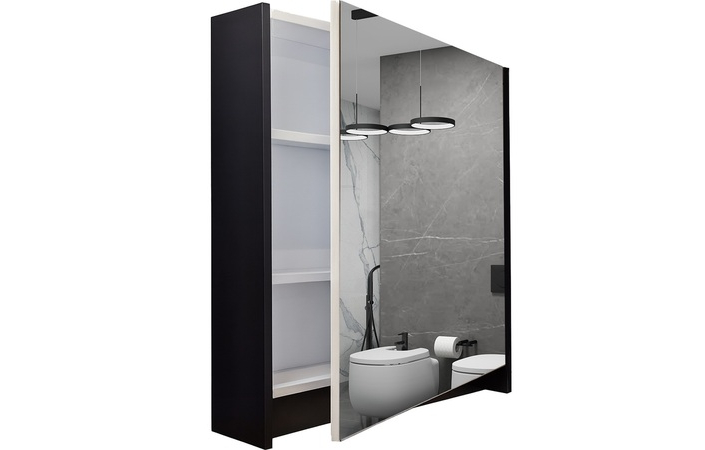 Шафка-дзеркало Emily EmMC-70 чорний Air-Line - Зображення 181945081-b4fe2.jpg