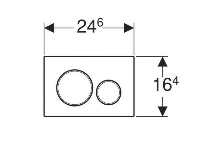Кнопка зливу Sigma 20 (115.882.DW.1) чорний мат, Geberit - Зображення 1830285-75966.jpg