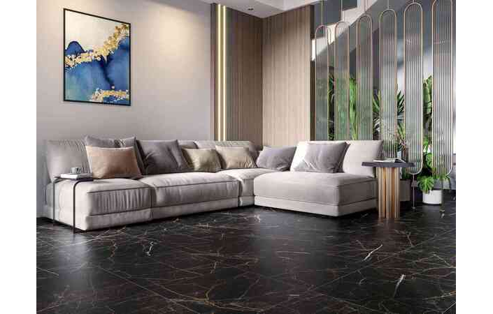 Плитка керамогранітна MPС580 Marmo Perlanera Чорний RECT 600x600x8 Golden Tile - Зображення 183523502-02ae1.jpg