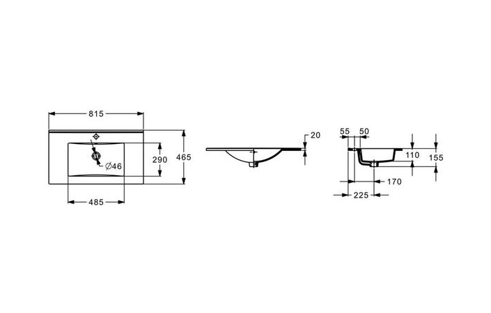 Умивальник Hebe 815х465,2 A3272A4000 Roca - Зображення 183594817-3c65e.jpg