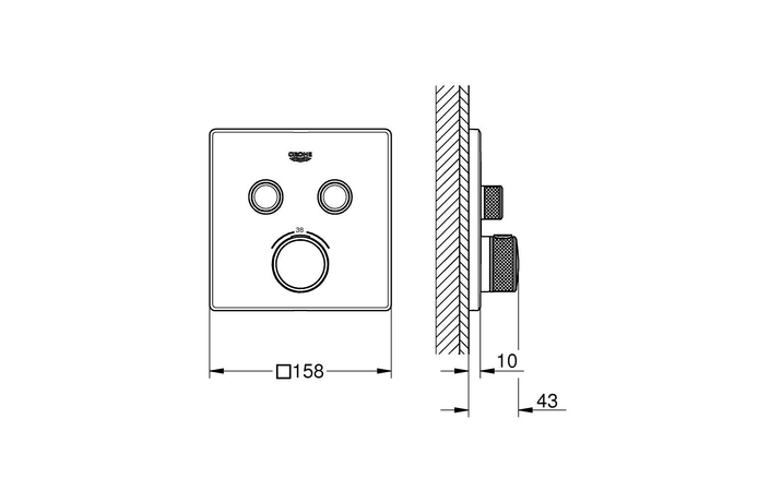 Смеситель для душа Grohtherm SmartControl 102166KF0 Black Grohe - Зображення 183594821-7ce37.jpg
