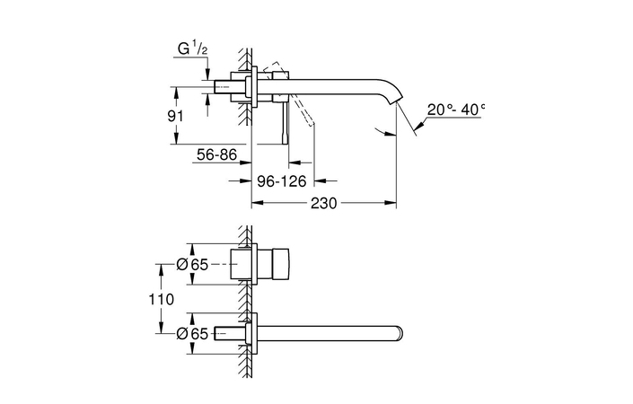 Смеситель для умывальника L-Size Essence 29193DC1 Grohe - Зображення 184452504-ee258.jpg
