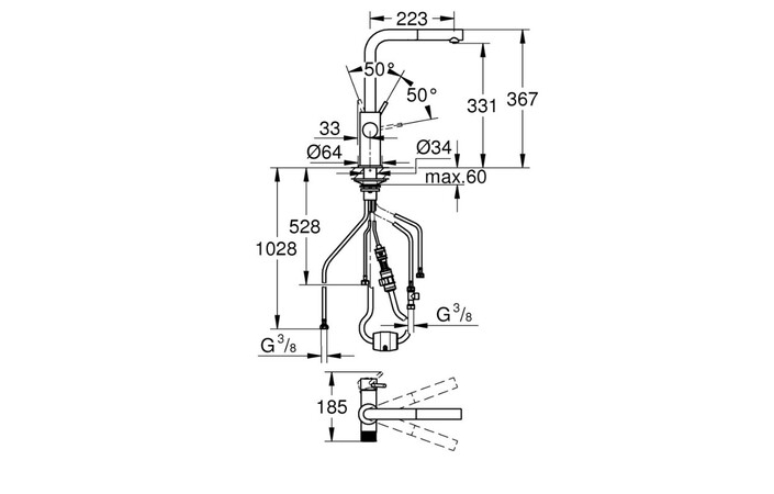 Змішувач для кухні Blue Pure Minta 30590DC0 Grohe - Зображення 184452507-b5daf.jpg
