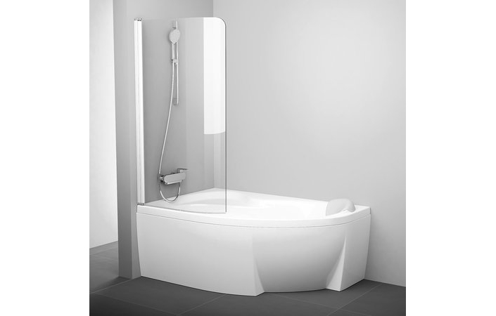Шторка для ванны одноэлементная CVSK1 ROSA 140-150 L Transparent, (7QLM0100Y1) RAVAK - Зображення 1853309-b79c3.jpg